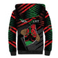 Personalized Libya In My Veins Sherpa Hoodie - African Pride
