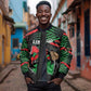 Personalized Libya In My Veins Sleeve Zip Bomber Jacket - African Pride
