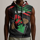 Personalized Libya In My Veins Sleeveless Hoodie - African Pride