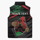 Personalized Libya In My Veins Sleeveless Puffer Jacket - African Pride