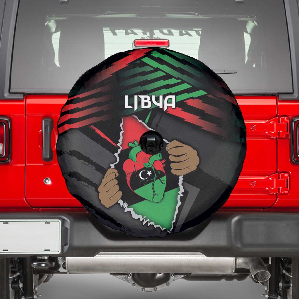 Libya In My Veins Spare Tire Cover - African Pride