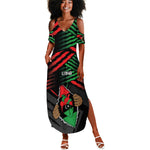 Personalized Libya In My Veins Summer Maxi Dress - African Pride