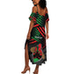 Personalized Libya In My Veins Summer Maxi Dress - African Pride