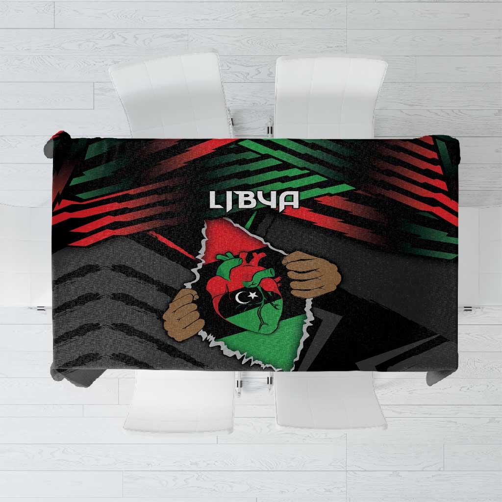 Libya In My Veins Tablecloth - African Pride