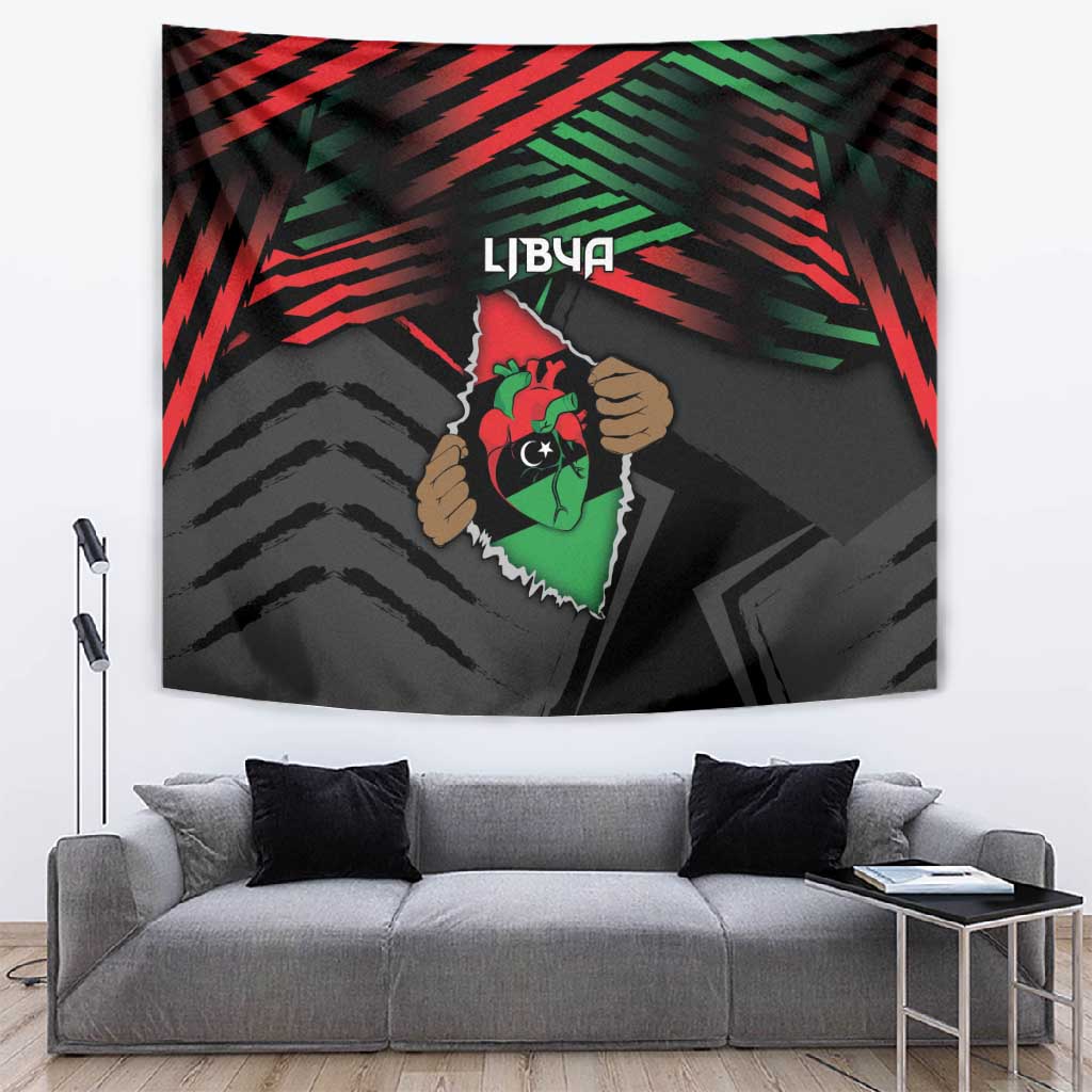 Libya In My Veins Tapestry - African Pride