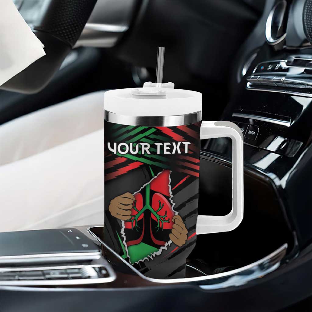 Personalized Libya In My Veins Tumbler With Handle - African Pride