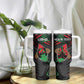 Personalized Libya In My Veins Tumbler With Handle - African Pride