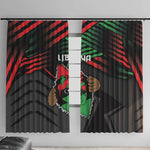 Libya In My Veins Window Curtain - African Pride