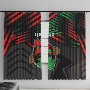 Libya In My Veins Window Curtain - African Pride