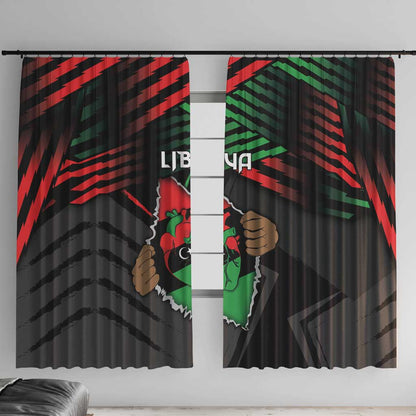Libya In My Veins Window Curtain - African Pride