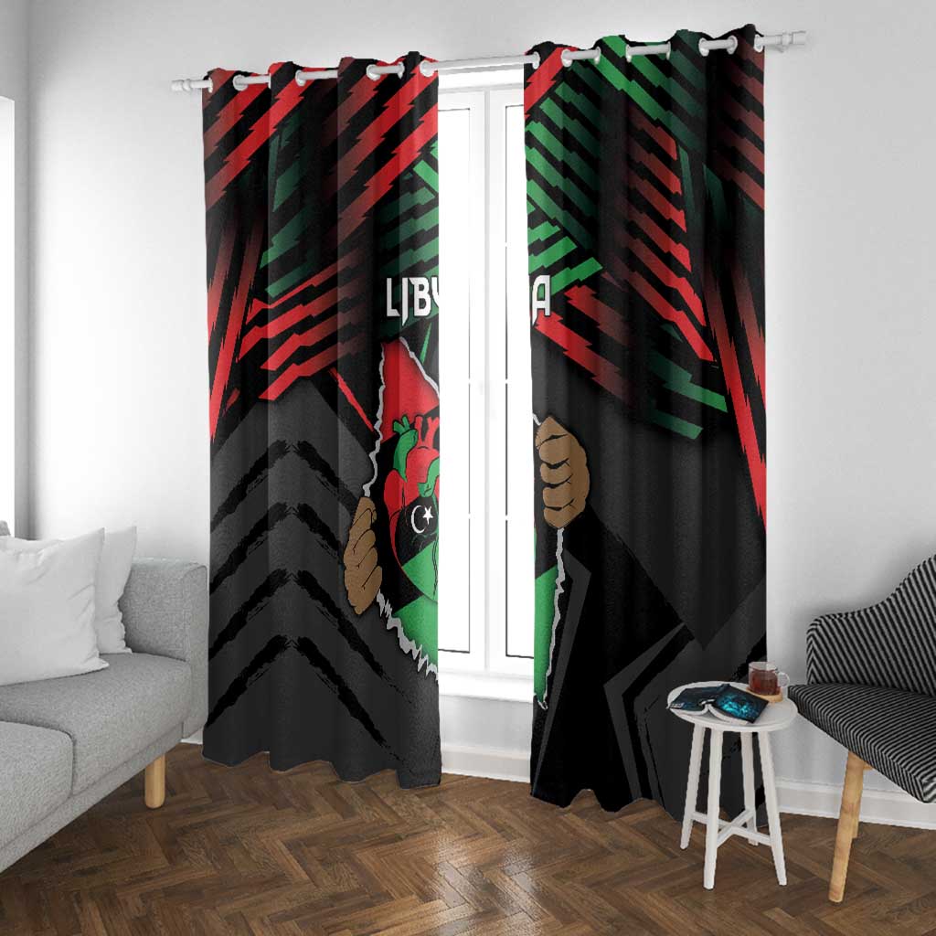 Libya In My Veins Window Curtain - African Pride