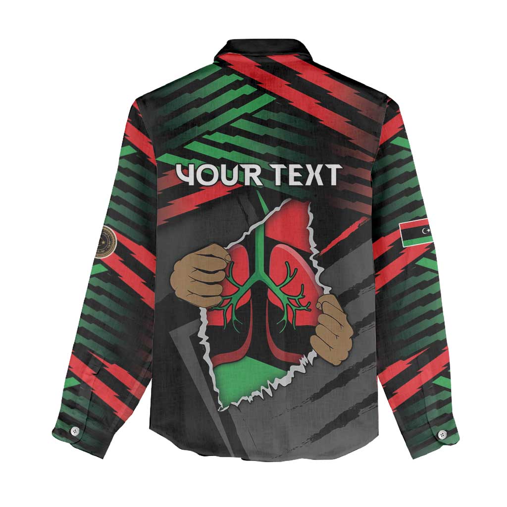 Personalized Libya In My Veins Women Casual Shirt - African Pride