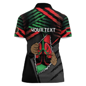 Personalized Libya In My Veins Women Polo Shirt - African Pride