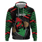 Personalized Libya In My Veins Zip Hoodie - African Pride