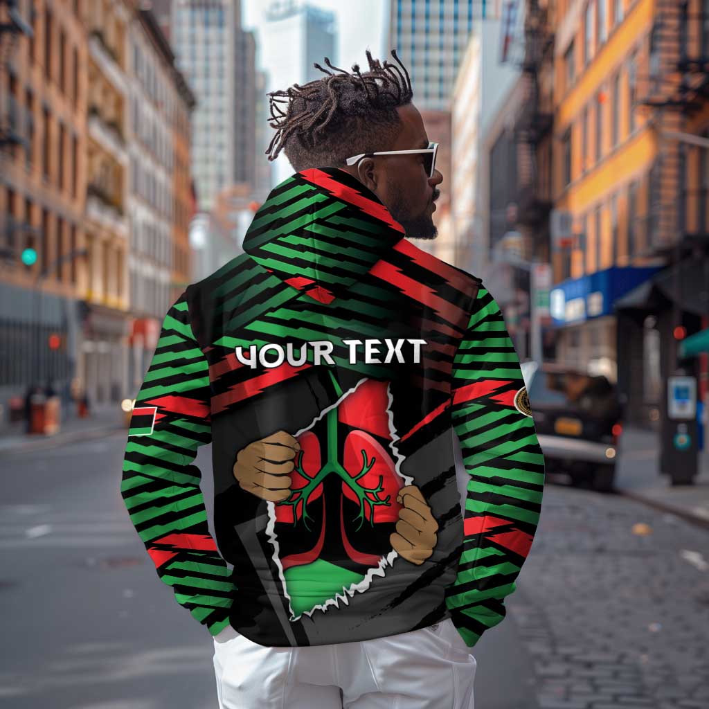 Personalized Libya In My Veins Zip Hoodie - African Pride