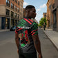Personalized Libya In My Veins Zipper Polo Shirt - African Pride