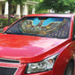 Egyptian Goddess Isis Auto Sun Shade Ancient Mythology Winged Queen