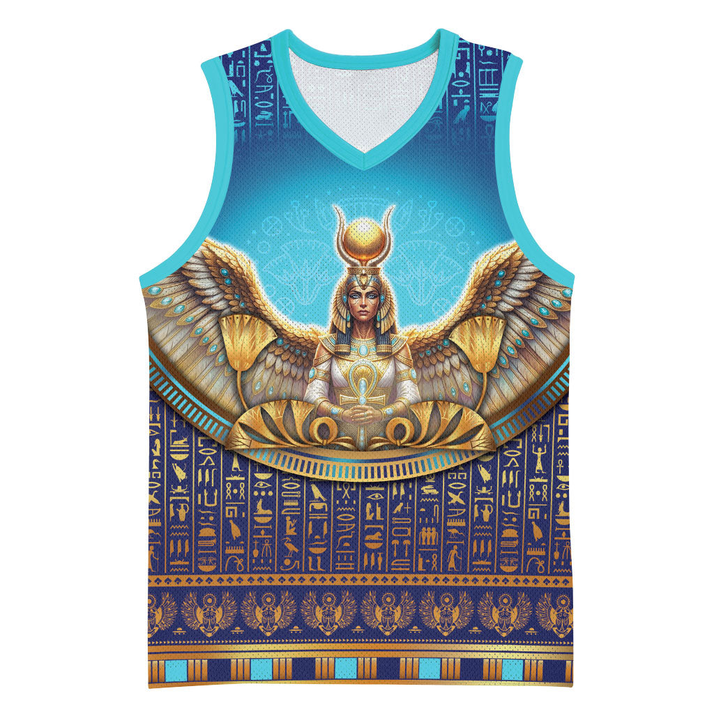 Egyptian Goddess Isis Basketball Jersey Ancient Mythology Winged Queen