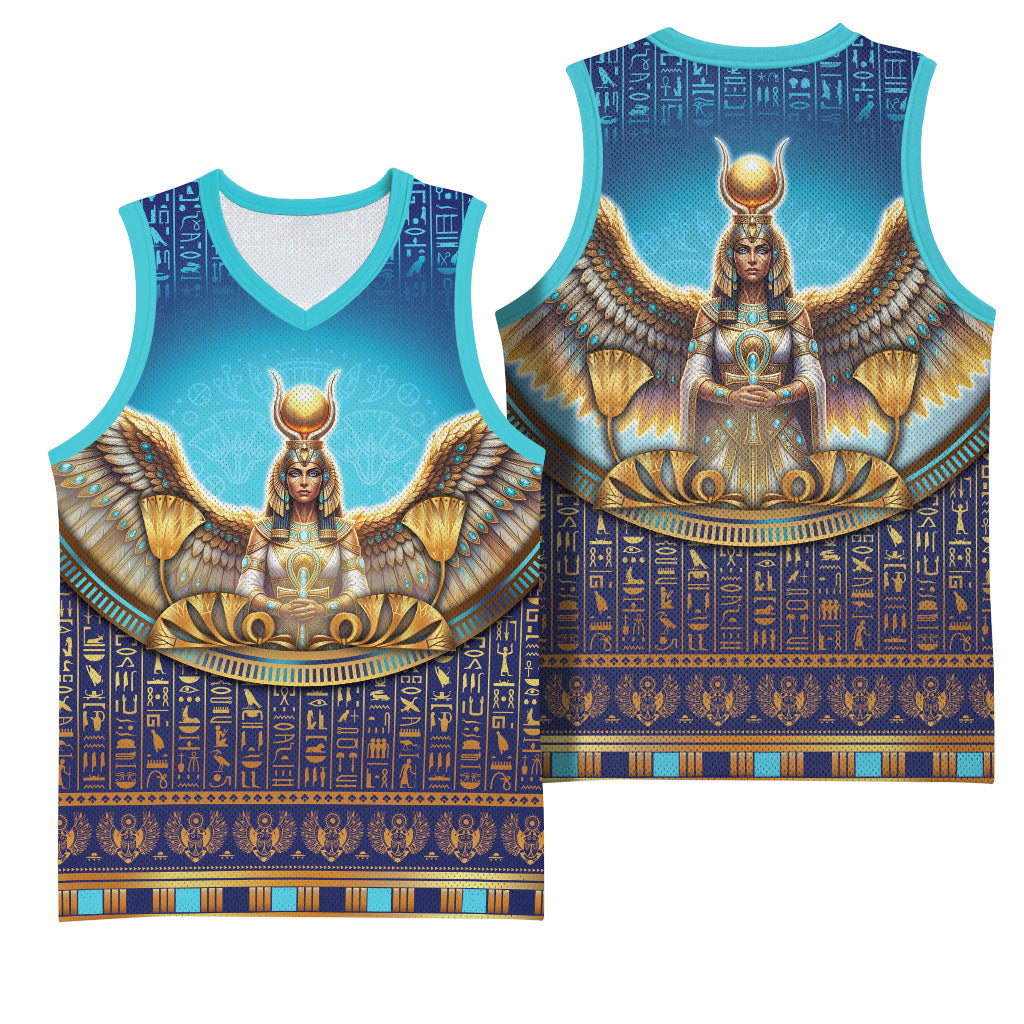 Egyptian Goddess Isis Basketball Jersey Ancient Mythology Winged Queen