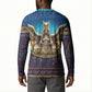 Egyptian Goddess Isis Button Sweatshirt Ancient Mythology Winged Queen
