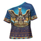 Egyptian Goddess Isis Cross Shoulder Shirt Ancient Mythology Winged Queen