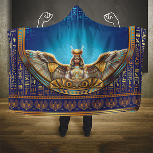 Egyptian Goddess Isis Hooded Blanket Ancient Mythology Winged Queen