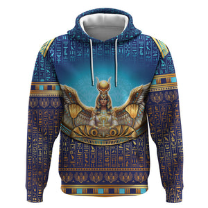Egyptian Goddess Isis Hoodie Ancient Mythology Winged Queen