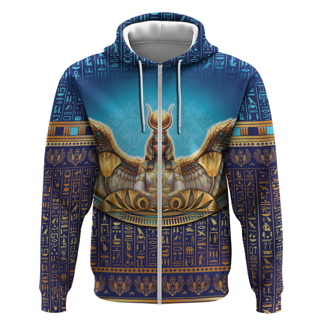 Egyptian Goddess Isis Hoodie Ancient Mythology Winged Queen