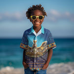 Egyptian Goddess Isis Kid Hawaiian Shirt Ancient Mythology Winged Queen