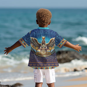 Egyptian Goddess Isis Kid Hawaiian Shirt Ancient Mythology Winged Queen