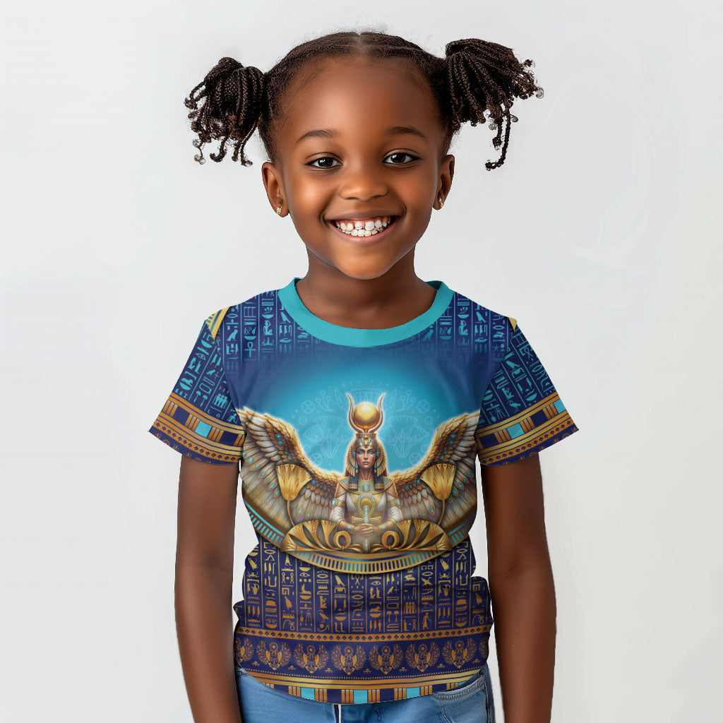 Egyptian Goddess Isis Kid T shirt Ancient Mythology Winged Queen