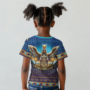 Egyptian Goddess Isis Kid T shirt Ancient Mythology Winged Queen