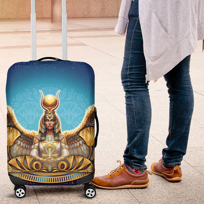 Egyptian Goddess Isis Luggage Cover Ancient Mythology Winged Queen