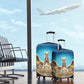 Egyptian Goddess Isis Luggage Cover Ancient Mythology Winged Queen