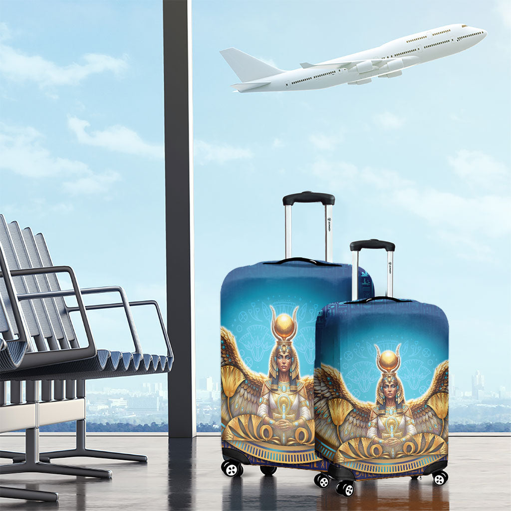Egyptian Goddess Isis Luggage Cover Ancient Mythology Winged Queen