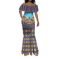 Egyptian Goddess Isis Mermaid Dress Ancient Mythology Winged Queen