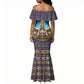 Egyptian Goddess Isis Mermaid Dress Ancient Mythology Winged Queen