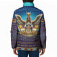 Egyptian Goddess Isis Padded Jacket Ancient Mythology Winged Queen