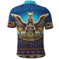 Egyptian Goddess Isis Polo Shirt Ancient Mythology Winged Queen