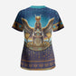 Egyptian Goddess Isis Scrub Top Ancient Mythology Winged Queen