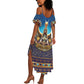 Egyptian Goddess Isis Summer Maxi Dress Ancient Mythology Winged Queen