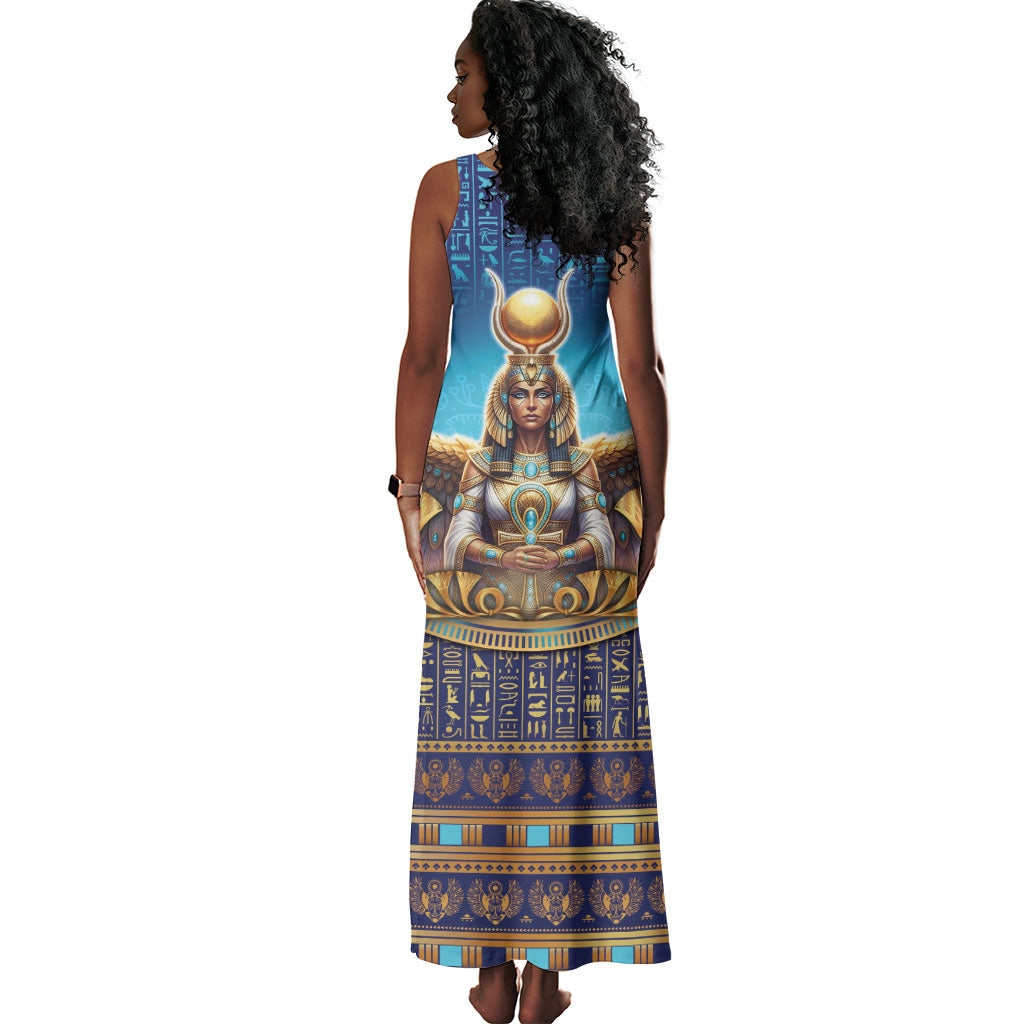 Egyptian Goddess Isis Tank Maxi Dress Ancient Mythology Winged Queen
