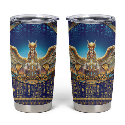 Egyptian Goddess Isis Tumbler Cup Ancient Mythology Winged Queen