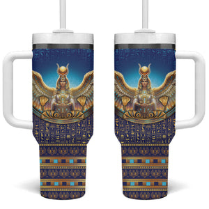 Egyptian Goddess Isis Tumbler With Handle Ancient Mythology Winged Queen