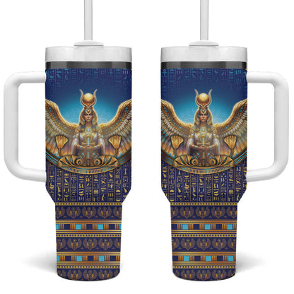Egyptian Goddess Isis Tumbler With Handle Ancient Mythology Winged Queen