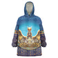 Egyptian Goddess Isis Wearable Blanket Hoodie Ancient Mythology Winged Queen