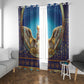 Egyptian Goddess Isis Window Curtain Ancient Mythology Winged Queen