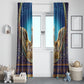 Egyptian Goddess Isis Window Curtain Ancient Mythology Winged Queen