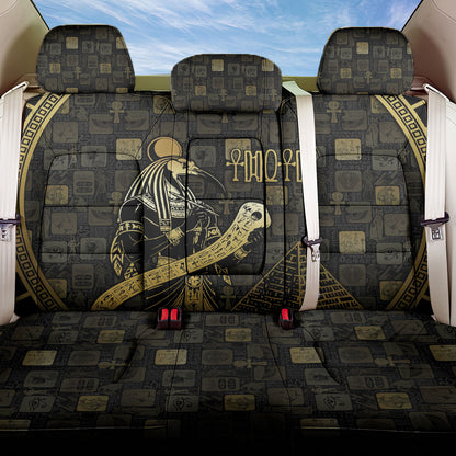 Egyptian God Thoth Back Car Seat Cover Ancient Mythology Ibis Wisdom Hieroglyphic