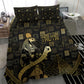 Egyptian God Thoth Bedding Set Ancient Mythology Ibis Wisdom Hieroglyphic